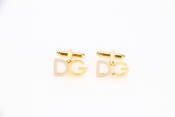 DOLCE&GABBANA GP CUFFLINKS SILVER D, NO BOX