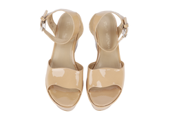 STUART WEITZMAN BEIGE WEDGES FLAT SIZE 38.5