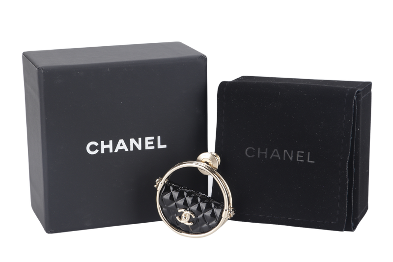 CHANEL BROOCH 23C HULA HOOP WITH DUST COVER AND BOX