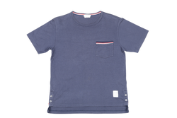 THOM BROWNE SIZE 0 NAVY BLUE T SHIRT