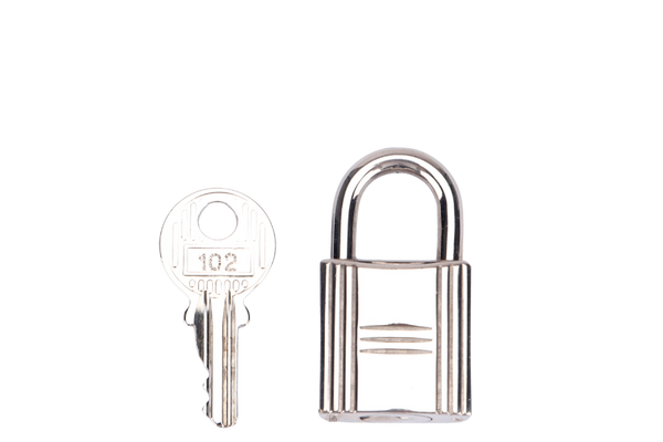HERMES SILVER LOCK WITH 1 KEY (Ref.102) NO BOX