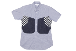 COMME DES GARCONS SHIRT BLUE CHECK SIZE S