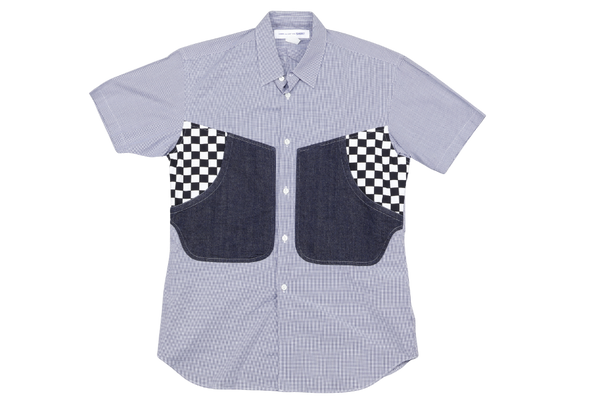 COMME DES GARCONS SHIRT BLUE CHECK SIZE S