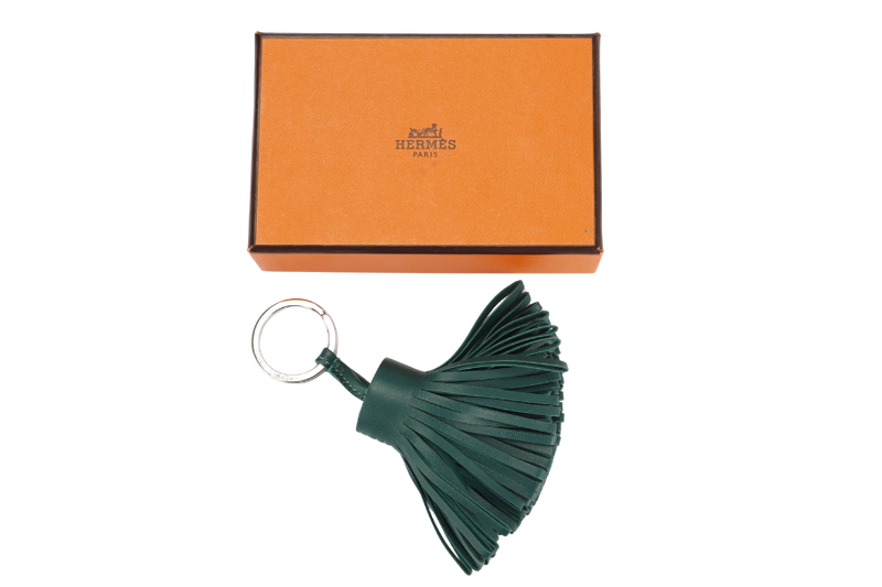 Hermes Carmen Key Chain, Malachite Color