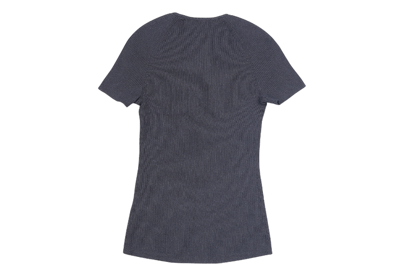 MAJE SWEETHEART NECKLINE TOP SIZE 1 BLACK KNIT