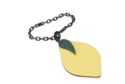 HERMES LEMON ICON BAG CHARM