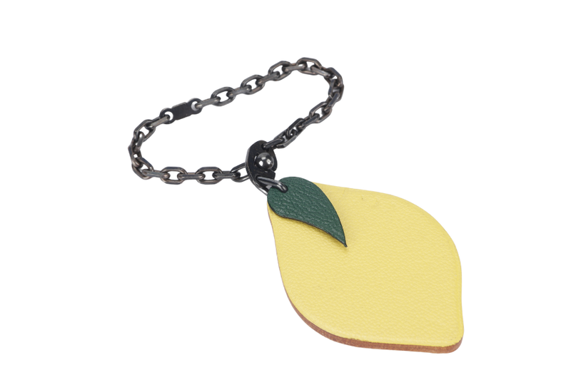 HERMES LEMON ICON BAG CHARM