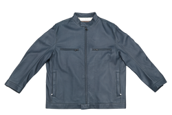 LORO PIANA LEATHER BOMBER JACKET SIZE XXL