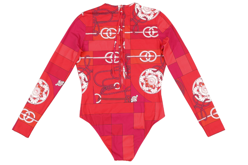 HERMES RED SWIMSUIT 38