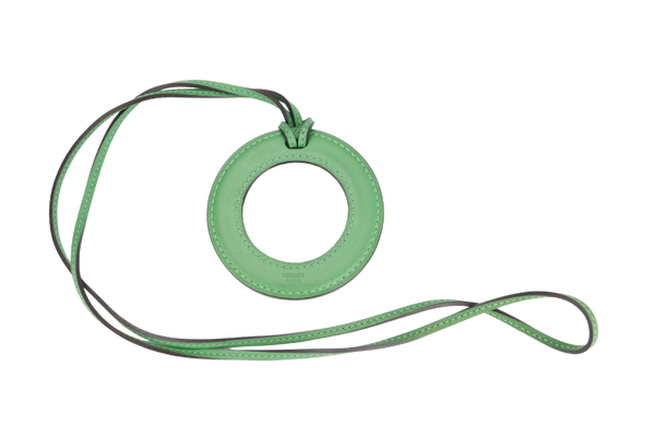 Hermes Green Color Magnifying Glass Necklace