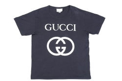 GUCCI T SHIRT COTTON BLACK GG