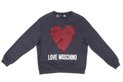LOVE MOSCHINO BLACK SWEATSHIRT