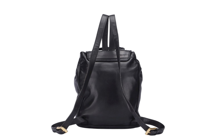 Bottega Veneta Vintage Intrecciato Backpack, Black Color