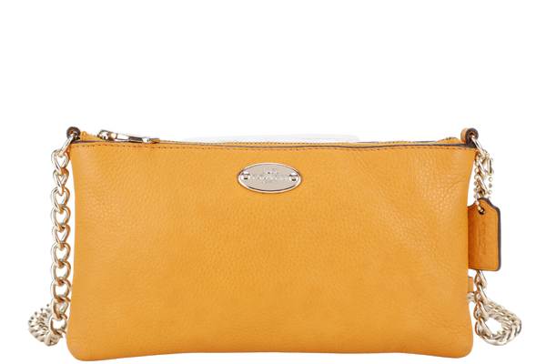 COACH QUINN CROSSBODY BAG ORANGE LEATHER GOLD HARDWARE NO DUST COVER