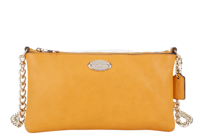COACH QUINN CROSSBODY BAG ORANGE LEATHER GOLD HARDWARE NO DUST COVER