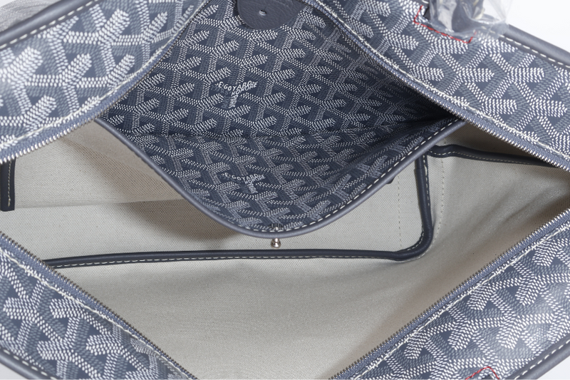 GOYARD ARTOIS PM BAG GREY COLOR WITH DUST COVER