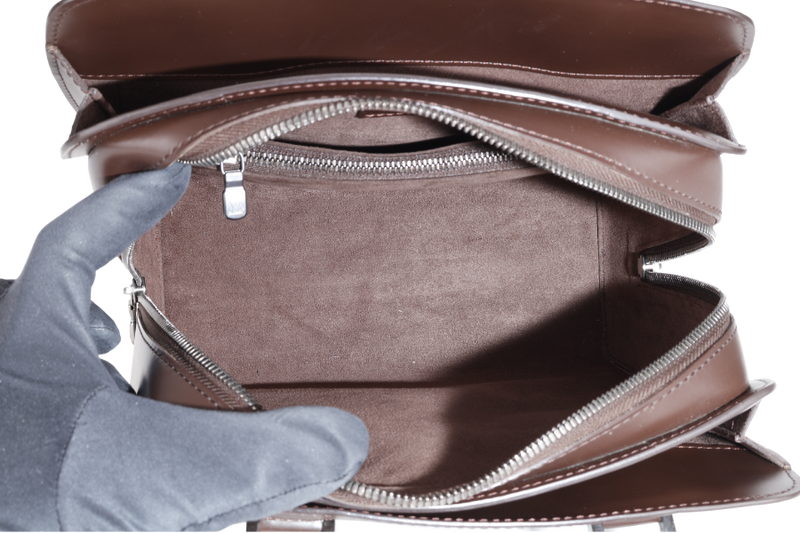 LOUIS VUITTON POINT-NEUF DARK BROWN EPI LEATHER SILVER HARDWARE NO DUST COVER