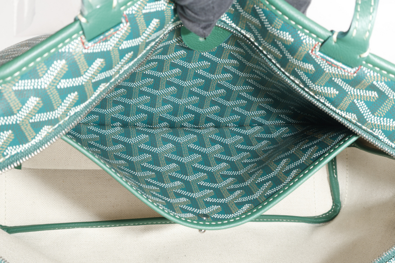 GOYARD ARTOIS PM BAG GREEN COLOR WITH DUST COVER