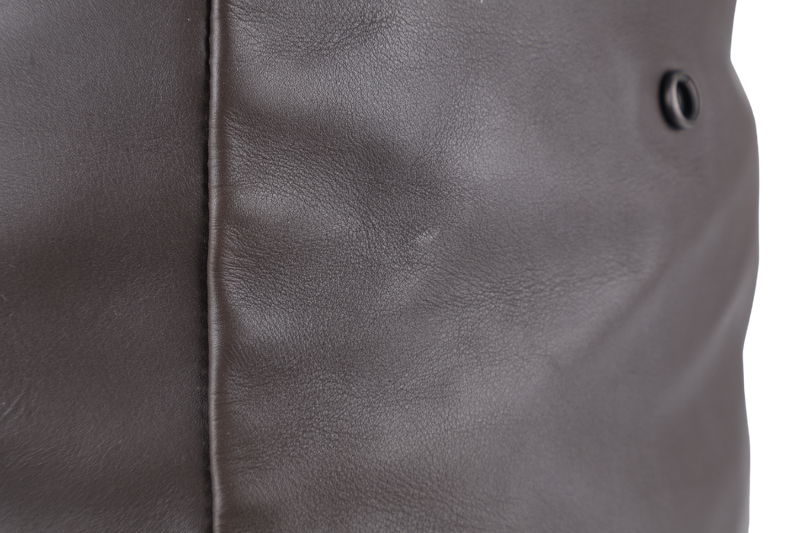 BOTTEGA VENETA WEEKEND BAG BROWN CALF LEATHER BHW WITH DUST COVER