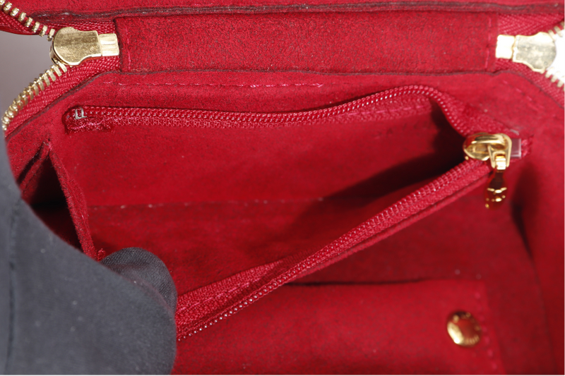 LOUIS VUITTON JEWELRY CASE (M91273) RED MONOGRAM VERNIS WITH DUST COVER