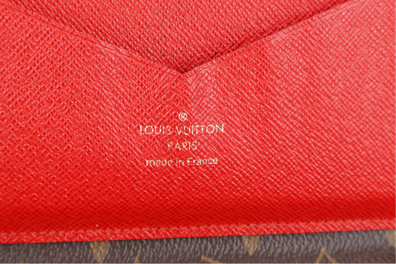 LOUIS VUITTON DAILY ORGANIZER MONOGRAM x ROUGE WALLET MONOGRAM CANVAS GOLD HARDWARE WITH DUST COVER AND BOX