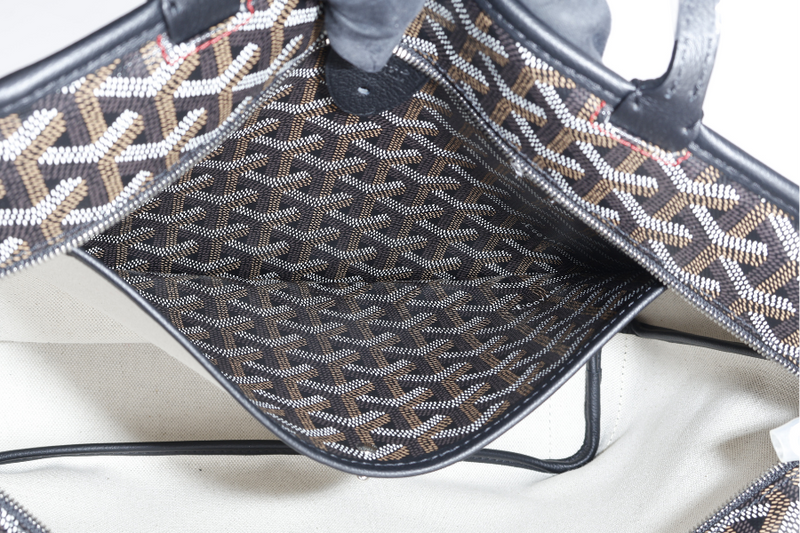 GOYARD ARTOIS PM BAG BLACK COLOR WITH DUST COVER