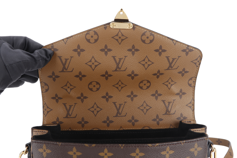 LOUIS VUITTON POCHETTE METIS (M44876) MONOGRAM REVERSE COATED CANVAS WITH DUST COVER