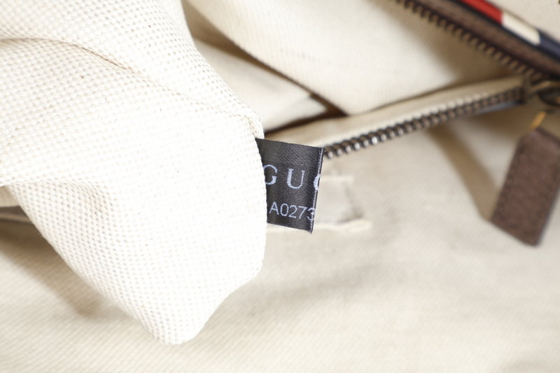 GUCCI ZIP GG SUPREME MESSENGER BAG BROWN CANVAS GOLD HARDWARE NO DUST COVER