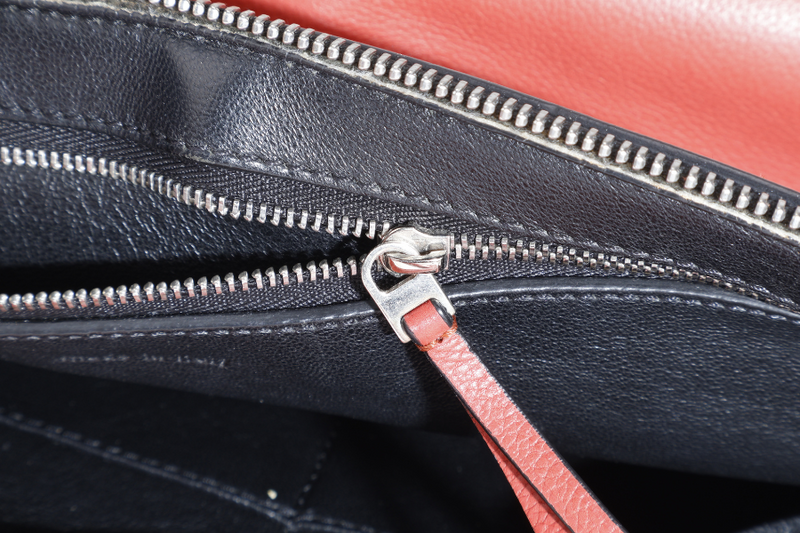 CELINE RED EDGE SHOULDER BAG SILVER HARDWARE NO DUST COVER