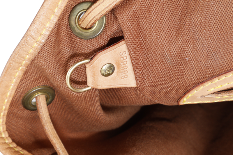 LOUIS VUITTON M51136 MONTSOURIS MM BACKPACK MONOGRAM COATED CANVAS GOLD HARDWARE NO DUST COVER
