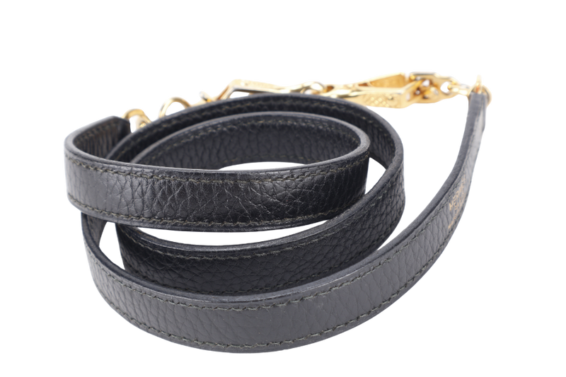 HERMES KELLY SELLIER 35 STAMP T CIRCLE (YEAR 1990) NOIR ARDENNES LEATHER GOLD HARDWARE WITH STRAPS, PADLOCK&KEYS AND DUST COVER