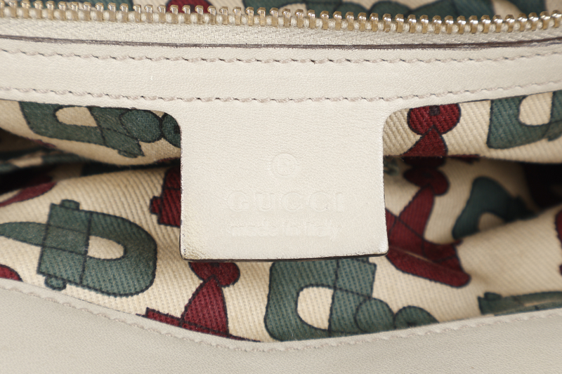 GUCCI GG GUCCISIMA SHOULDER BAG BEIGE LEATHER GOLD HARDWARE NO DUST COVER