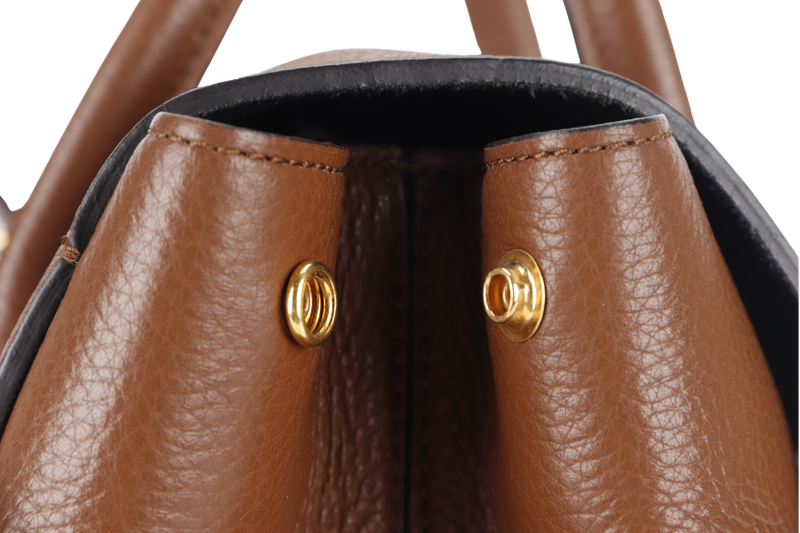 MULBERRY BAYSWATER TOTE BACKPACK BROWN LEATHER GOLD HARDWARE WITH BACKPACK STRAP AND DUST COVER