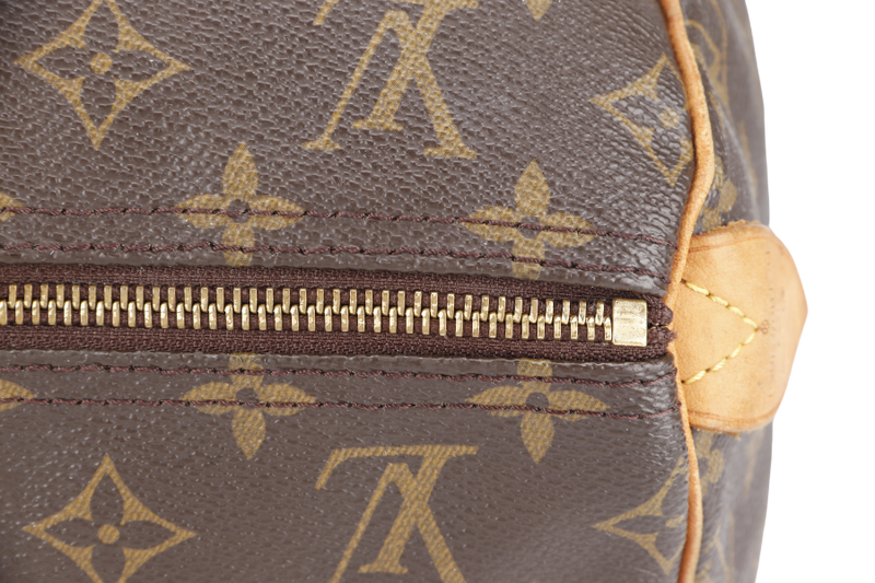 LOUIS VUITTON M41522 SPEEDY 40 MONOGRAM CANVAS GOLD HARDWARE WITH 1 KEY AND PADLOCK WITH DUST COVER
