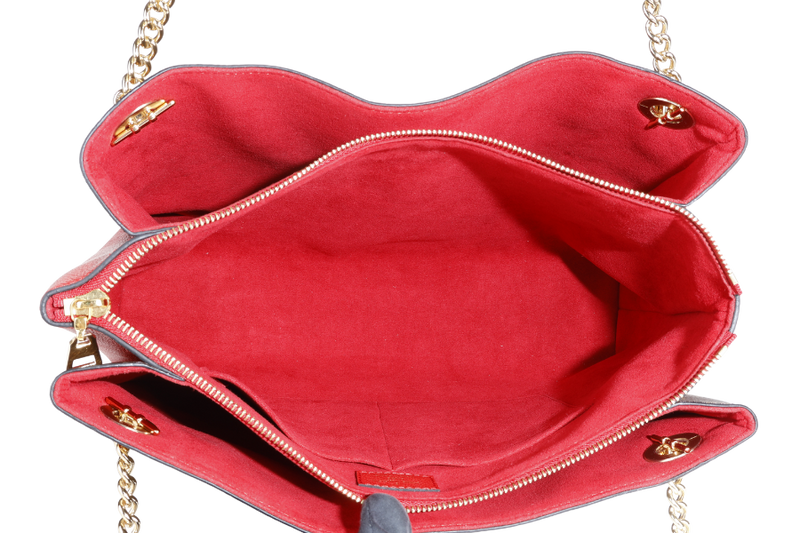 LOUIS VUITTON SURENE MM CERISE MONOGRAM CANVAS GOLD HARDWARE WITH DUST COVER