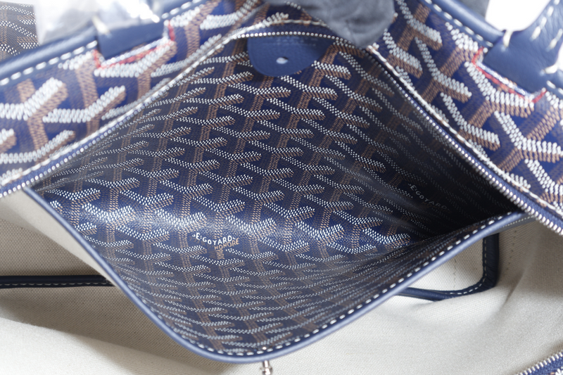 GOYARD ARTOIS PM BAG NAVY BLUE COLOR WITH DUST COVER