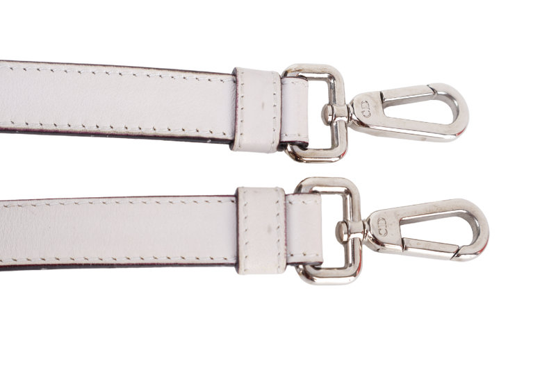 CHRISTIAN DIOR DIORSSIMO TRI COLOR LAMBSKIN BAG SILVER HARDWARE (09-MA-1112) WITH POUCH, STRAPS AND DUST COVER