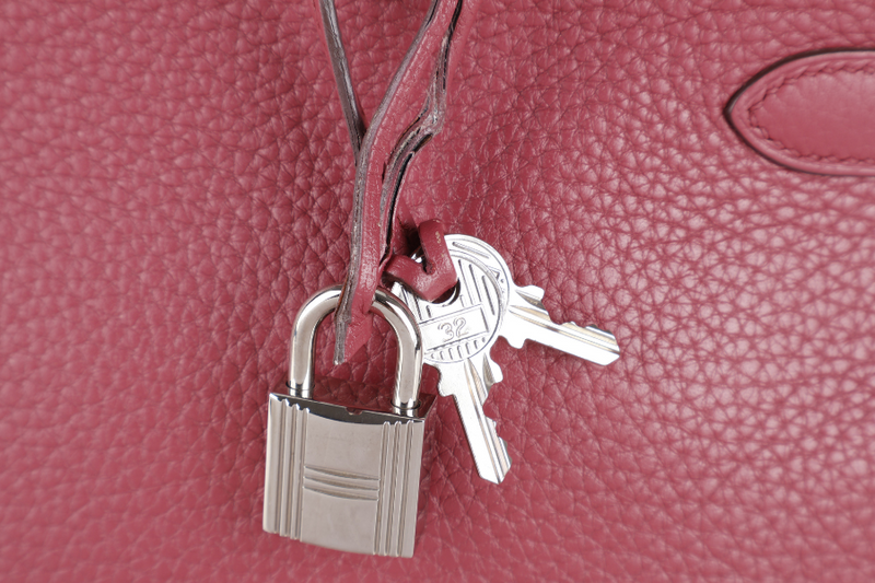 HERMES KELLY 28 (STAMP O) RETOURNE PINK TOGO LEATHER WITH STRAP, KEYS&LOCK, RAINCOAT, DUST COVER & BOX
