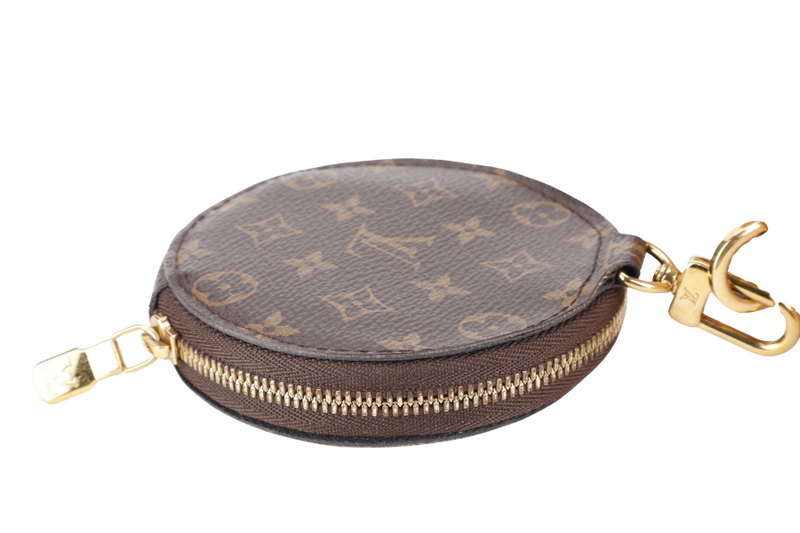 LOUIS VUITTON MULTI POCHETTE ACCESSORIES MONOGRAM CANVAS GOLD HARDWARE WITH PINK STRAPS AND DUST COVER