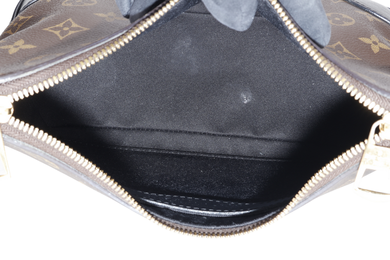 LOUIS VUITTON M45831 BOULOGNE PM MONOGRAM COATED CANVAS GOLD HARDWARE WITH DUST COVER AND BOX