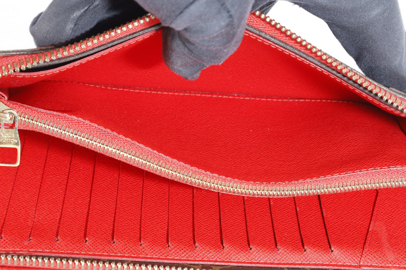 LOUIS VUITTON DAILY ORGANIZER MONOGRAM x ROUGE WALLET MONOGRAM CANVAS GOLD HARDWARE WITH DUST COVER AND BOX