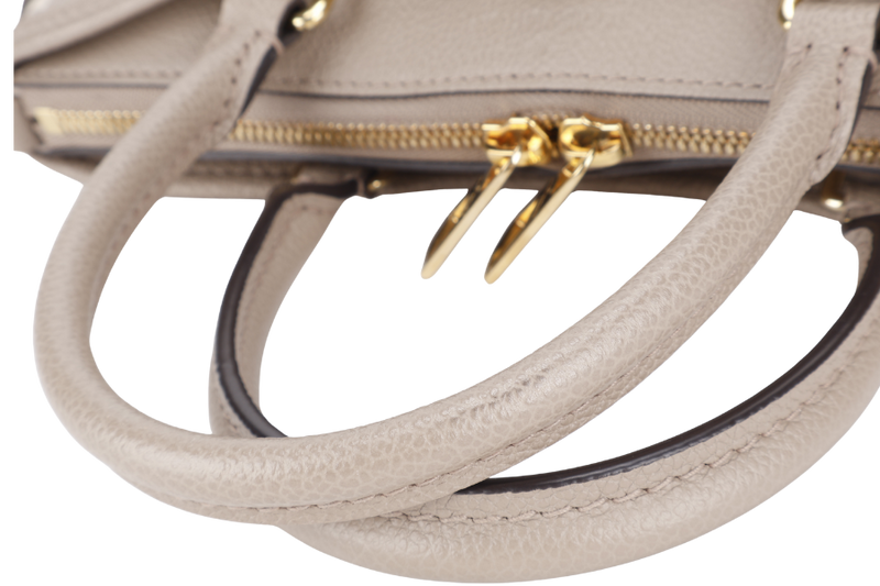 LOUIS VUITTON M46585 TRIANON PM MONOGRAM EMPREINTE TOURTERELLE LEATHER GOLD HARDWARE WITH STRAPS AND DUST COVER