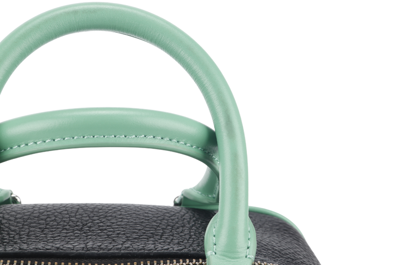 KENZO TIGER EMBROIDERY CROSSBODY BAG GREEN-BLACK SILVER HARDWARE WITH DUST COVER