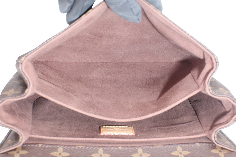 LOUIS VUITTON M44875 POCHETTE METIS MONOGRAM CANVAS GOLD HARDWARE WITH DUST COVER AND STRAPS