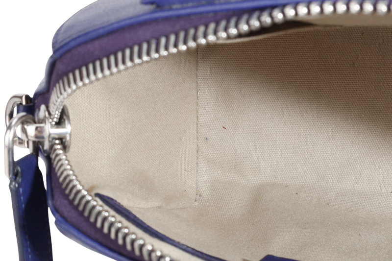 GIVENCHY ANTIGONA SMALL BLUE LEATHER SILVER HARDWARE WITH STRAPS AND DUST COVER