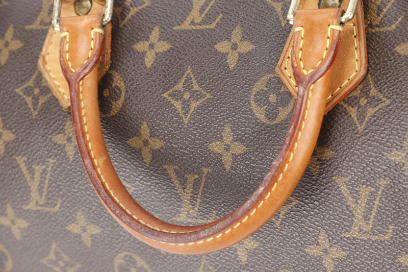 LOUIS VUITTON M41522 SPEEDY 40 MONOGRAM CANVAS GOLD HARDWARE WITH 1 KEY AND PADLOCK WITH DUST COVER