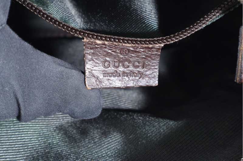 GUCCI MESENGER BAG CANVAS SILVER HARDWARE NO DUST COVER