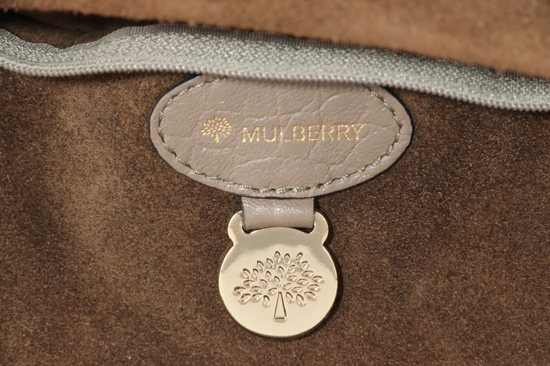 MULBERRY BAYSWATER SMALL SATCHEL BROWN LEATHER GOLD HARDWARE WITH STRAPS NO DUST COVER