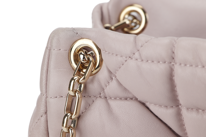 CHRISTIAN DIOR DIOR CANNAGE MILLY LA FORET SMALL (01-BO-0182) PINK LAMBSKIN GOLD HARDWARE WITH DUST COVER