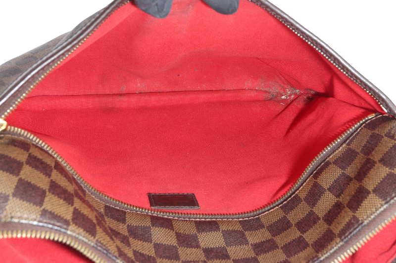 LOUIS VUITTON N42250 BLOOMSBURY GM DAMIER EBENE CANVAS GOLD HARDWARE WITH DUST COVER